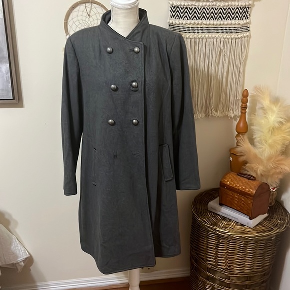 Vintage Mossimo Grey Wool Blend Jacket/ XXL / Pockets / Button Closure - Picture 2 of 9